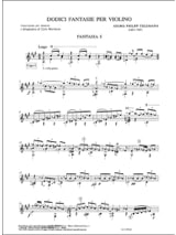 12 Fantaisies - TELEMANN - Partition - Guitare